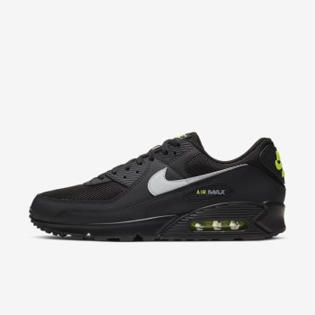 Nike Air Max 90 - Férfi Utcai Cipő - Fekete/Világos Szürke